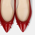2025AWBI：ポインテッドトゥ フラット バレエシューズ（1333）レッドE/mamian（マミアン）