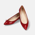 2025AWBI：ポインテッドトゥ フラット バレエシューズ（1333）レッドE/mamian（マミアン）