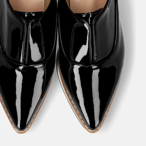 予約：2026SS：厚底ドレスシューズ（4774）ブラックE