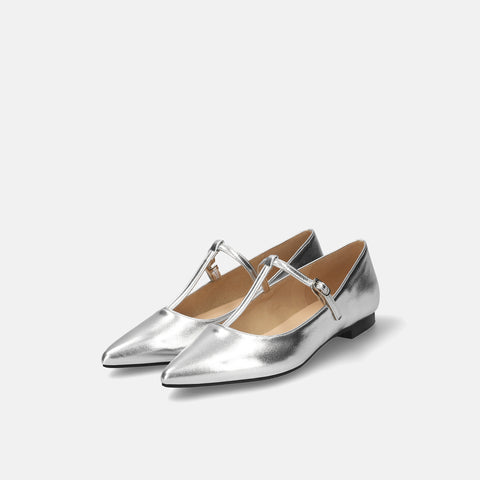 2022AW: T-Strap Flat Shoes (4796) Black