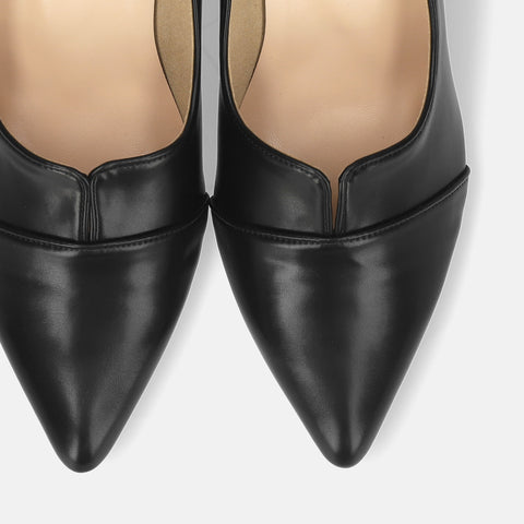 10% OFF: 2024SSBI: Pointed toe switching pumps (5154) Black