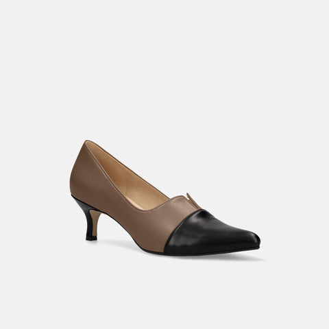 20% OFF: SSBI: Pointed toe switching pumps (5154) Dark beige/C