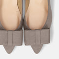 予約：2026AW：スクエアリボン パンプス（m45010）グレージュS/mamian（マミアン）