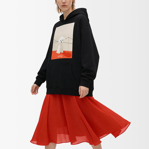 予約：urday【dog】アートワークスウェットプルパーカ（u-a-spk-0001-10）ブラック